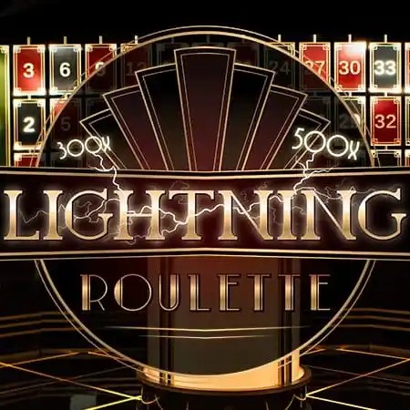 Official Live Dealer logo: Lightning Roulette by Evolution at Hotline